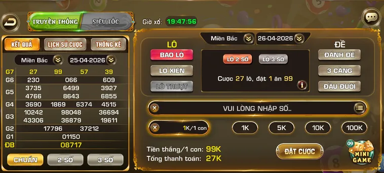 Lô Đề 1 Ăn 900 Tại iWin Club Cơ Hội Đổi Đời Chớp Nhoáng Mỗi Ngày