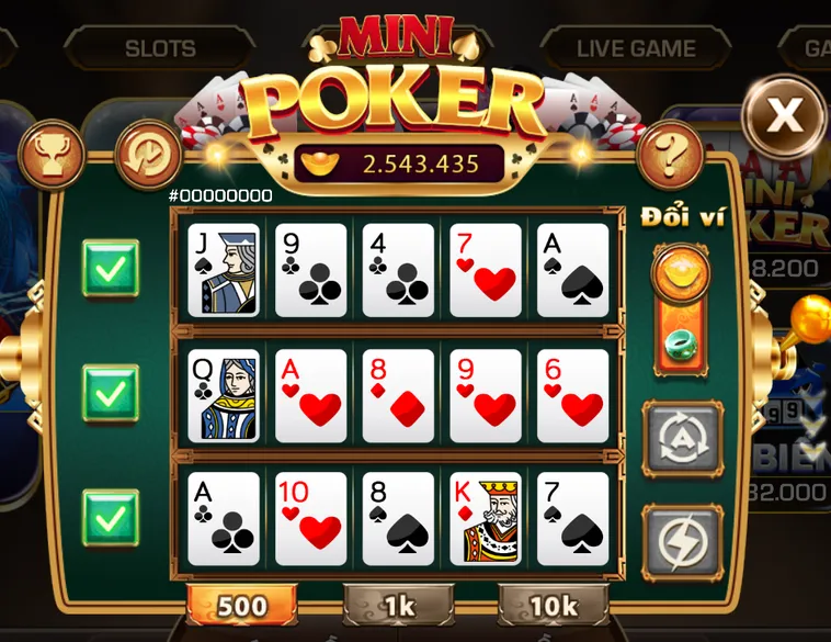 Mini Poker Tại iWin Club Trải Nghiệm Quay Bài Siêu Tốc Nhận Hũ Lớn