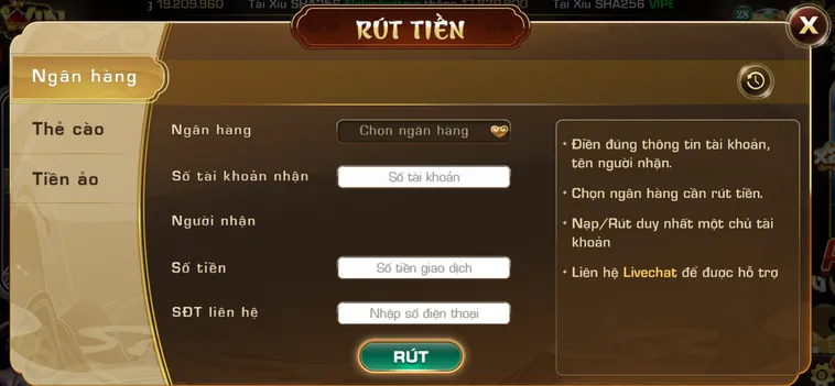 Ngân hàng nội địa: Liên kết với hơn 30 ngân hàng lớn như Vietcombank, Techcombank, ACB