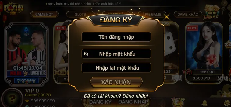 Nhanh chóng trở thành thành viên IWin Club chỉ với các bước đơn giản.