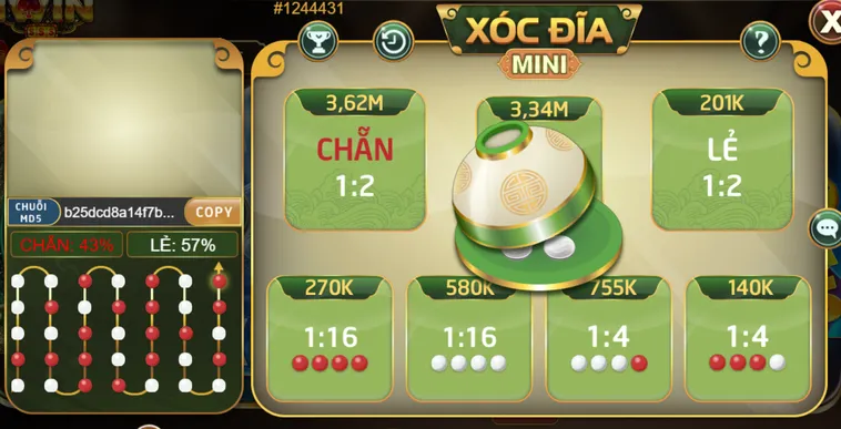 Xóc Đĩa Mini Tại iWin Club Trải Nghiệm Đẳng Cấp Cá Cược Siêu Tốc